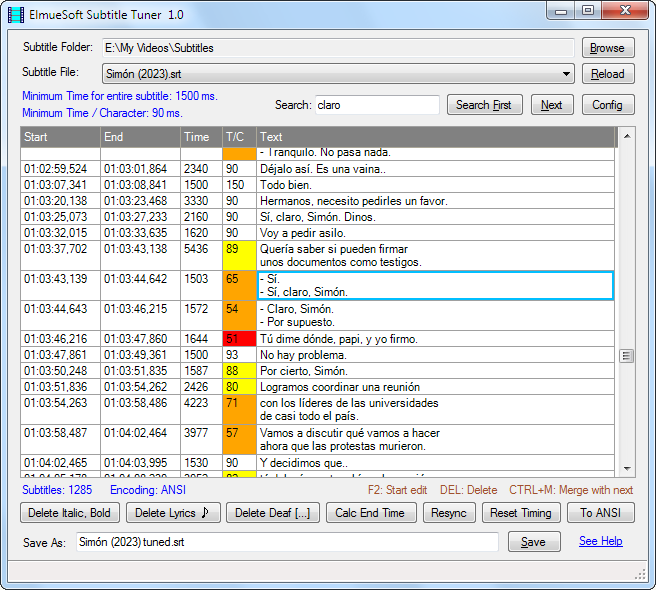 ElmueSoft SubtitleTuner